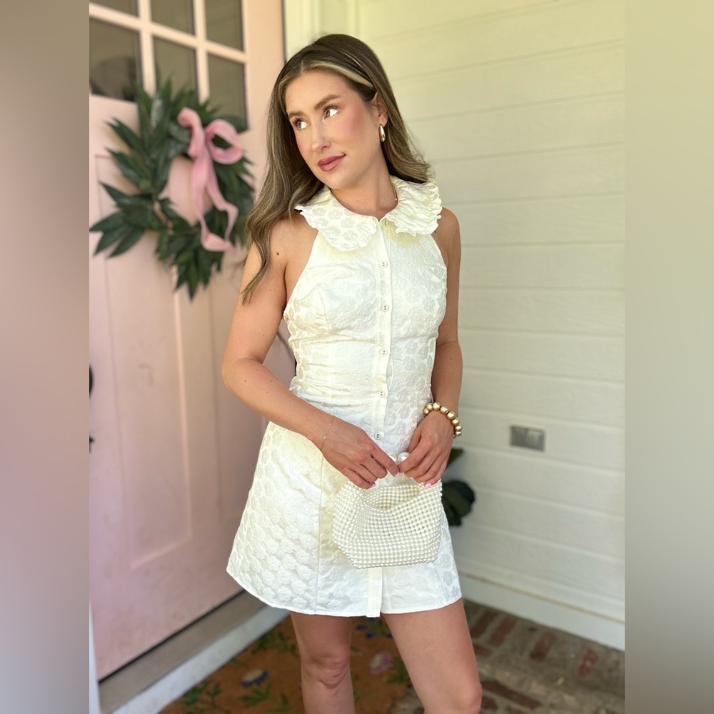 White lulus halter dress